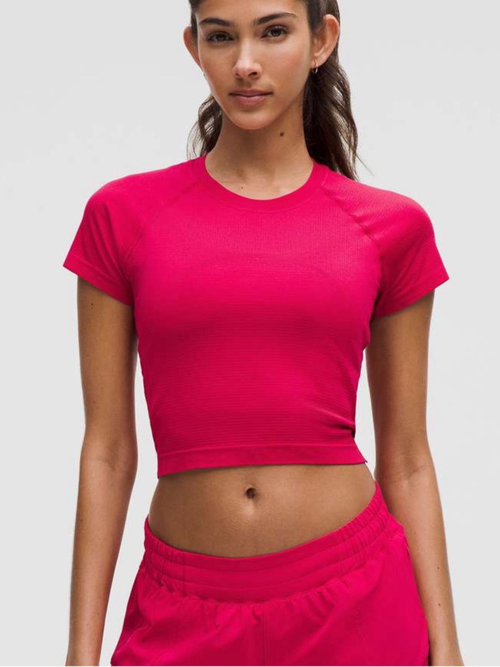 Lululemon Swiftly Tech Cropped Short-Sleeve Shirt 2.0